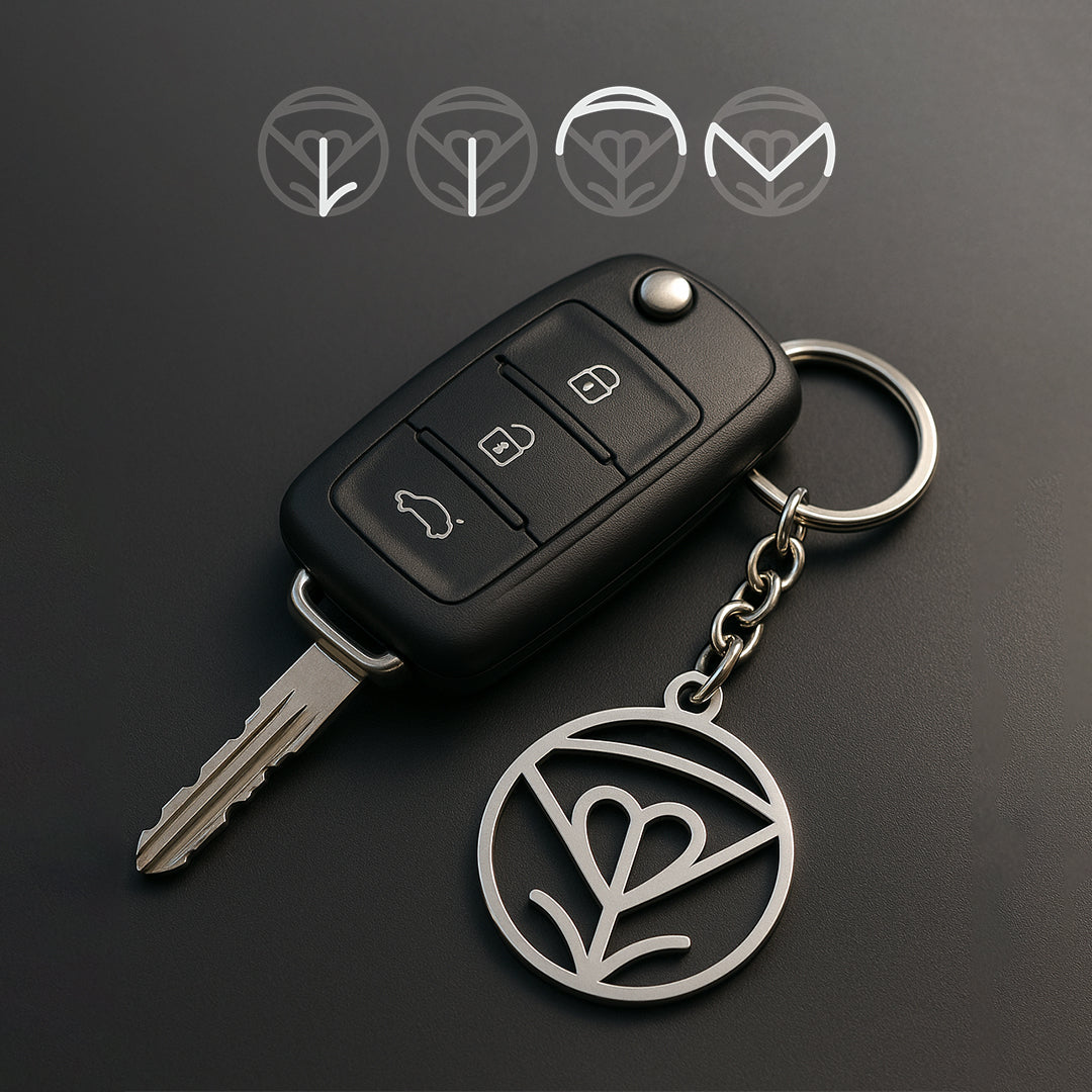 Family Logo | Custom Monogram Keychain