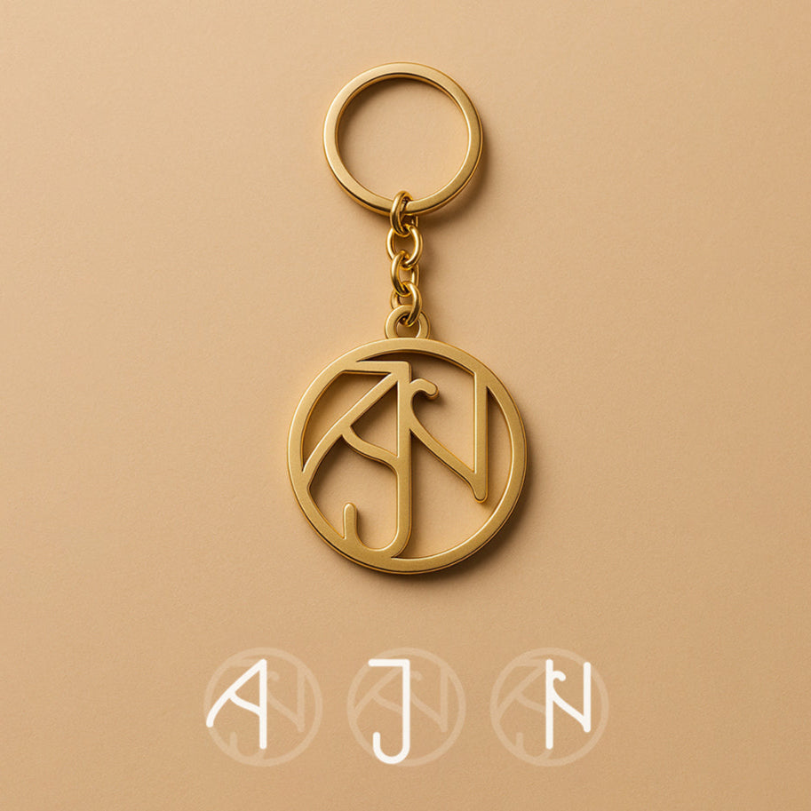 Family Logo | Custom Monogram Keychain