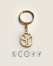 For Him & Her | Custom Monogram Keychain