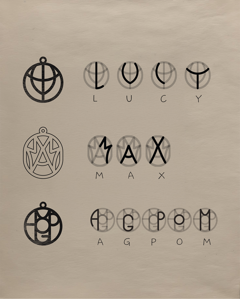 Pet Monogram Necklace