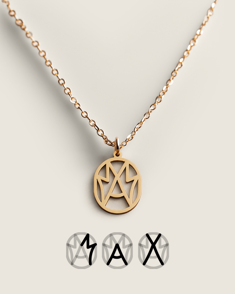 Pet Monogram Necklace