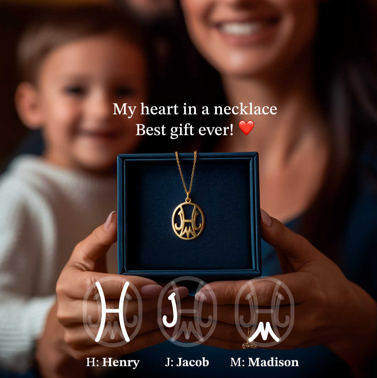 Family Logo | Custom Monogram Necklace