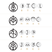 Family Logo | Custom Monogram Keychain