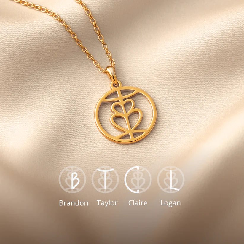 Family Logo | Custom Monogram Necklace