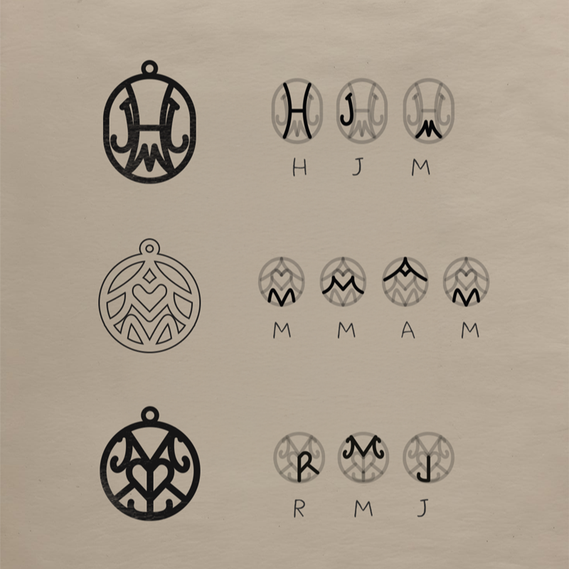 Family Logo | Custom Monogram Necklace