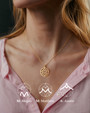 Family Initials Monogram Necklace